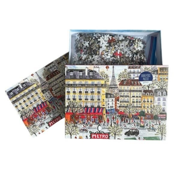 Michael Storrings Puzzles, Set of 2 1000pc each Paris & Christmas in Paris - Picture 5 of 5